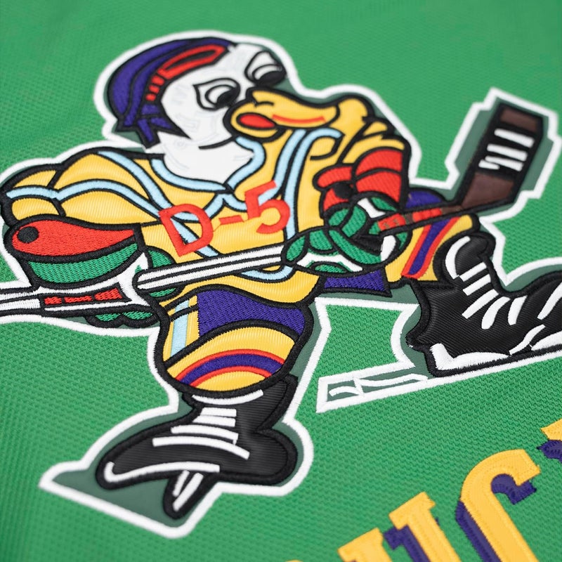 UNLC Store Dean Portman #21 Mighty Ducks Jersey – Green 90s Hockey Shirt with Stitched Letters, Adult Sizes S–5XL - Image 4